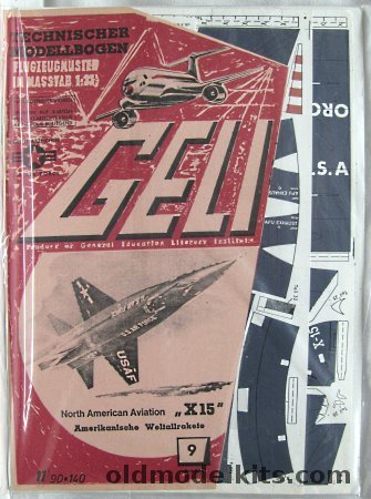 Geli 1/33 North American Aviation X-15, 9 plastic model kit